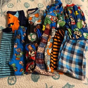 Boys lot of pajamas. Size 6.